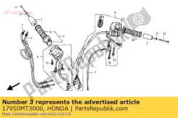 kabelcomp., choke van Honda, met onderdeel nummer 17950MT3000, bestel je hier online: