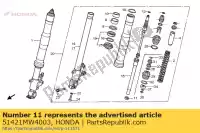 51421MW4003, Honda, piastra, centratura honda rvf  r cbr fireblade rr rvf750r cbr900rr 750 900 , Nuovo