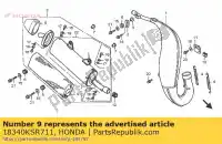 18340KSR711, Honda, laine comp., verre honda cr 125 2005 2006 2007, Nouveau