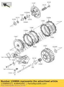 Kawasaki 130880015 tarcie p?ytowe - Dół