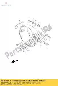 suzuki 0155008307 bolt,tank stand - Bottom side