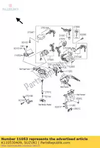 suzuki K110530409 bracket,reflect - Bottom side