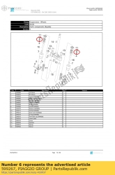 Aprilia 599267, Uszczelnienie olejowe (kayaba), OEM: Aprilia 599267