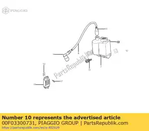 Piaggio Group 00F03300731 boné - Lado inferior