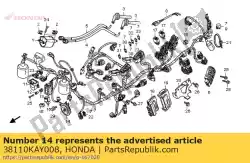 Ici, vous pouvez commander le composition de cor (haute) auprès de Honda , avec le numéro de pièce 38110KAY008: