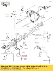 Qui puoi ordinare tubo di scarico da Kawasaki , con numero parte 921921034: