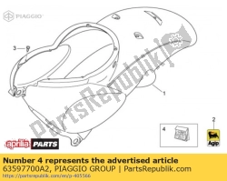 Aprilia 63597700A2, Aufkleber gesetzt, OEM: Aprilia 63597700A2