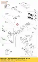 Aquí puede pedir manillar d = 28 mm de KTM , con el número de pieza 7900200100030: