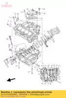 2C0151000900, Yamaha, carter assy yamaha yzf r 600 2006 2007 2008 2009 2010 2011 2012 2013 2014 2015 2016, Nieuw