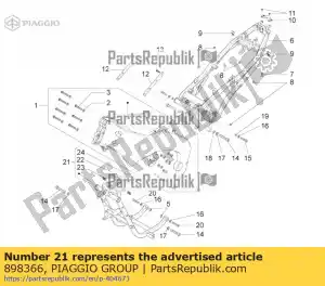 Piaggio Group 898366 cradle - Bottom side