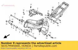 Here you can order the collar, rr. Upper engine hanger from Honda, with part number 50357MW0000: