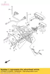 Tutaj możesz zamówić podstawa, tylne ? Wiat? O od Yamaha , z numerem części 27D847110000: