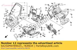 Here you can order the cowl set, l. Side (wl) *type8 * (type8 ) from Honda, with part number 64250MAY890ZC: