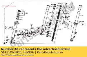 Honda 51421MN5003 caso comp., r. abajo (sh - Lado inferior