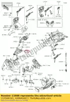 110560161, Kawasaki, wspornik stacyjki zr1000 kawasaki  z 1000 2010 2011 2012 2013 2015 2016 2017 2018 2019 2020 2021, Nowy