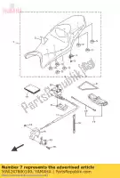 50W247800100, Yamaha, conjunto de bloqueio de assento yamaha ajs xj  600 2009 2010 2011 2014 2015 2016, Novo