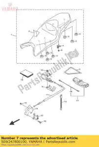 yamaha 50W247800100 seat lock assy - Bottom side