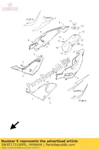 yamaha 5WXF173100P0 cubierta, lado 3 - Lado inferior