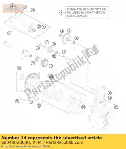 ktm 60040020000 engrenage à roue libre wh. 57 t cpl.03 - La partie au fond