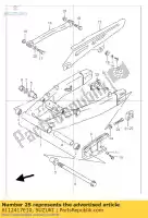 6112417E10, Suzuki, plate,rr swgarm suzuki gsf gsx r xf 650 750 1100 1200 1994 1995 1996 1997 1998 1999 2000 2001 2002 2003 2004 2005, New