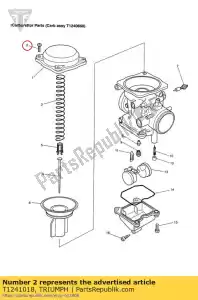 triumph T1241018 screw - Bottom side