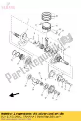 Here you can order the crank sub assy 1 from Yamaha, with part number 5UH114010900: