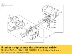 Aquí puede pedir soporte de rh de Piaggio Group , con el número de pieza GU03485055: