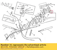 86143R, Piaggio Group, Commande d'embrayage complète aprilia derbi gilera  gpr rs sc 50 125 2004 2005 2006 2007 2008 2009 2010 2011 2012 2013 2014 2015, Nouveau