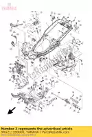 5RU2111B0000, Yamaha, quadro, subcomp. yamaha yp 400 2005 2006 2007 2008, Novo