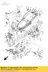 Ici, vous pouvez commander le cadre, sous-comp. Auprès de Yamaha , avec le numéro de pièce 5RU2111B0000: