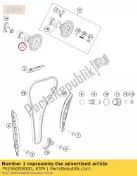 Aqui você pode pedir o entrada da árvore de cames em KTM , com o número da peça 79236009000:
