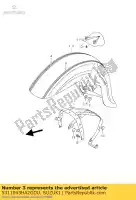 5311043HA2GDU, Suzuki, pára-choque frente suzuki c 800 2009, Novo