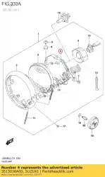 Here you can order the ring,mounting from Suzuki, with part number 3513038A00: