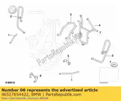 Here you can order the bracket rear from BMW, with part number 46527654422: