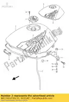 6811001D30L32, Suzuki, set di nastri, tnk st suzuki gs  eu e gs500eu 500 , Nuovo