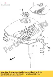 Qui puoi ordinare set di nastri, tnk st da Suzuki , con numero parte 6811001D30L32: