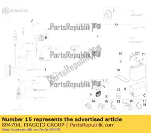 Piaggio Group 894704 fairlead - Onderkant