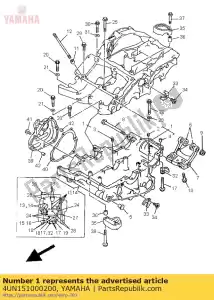 Yamaha 4UN151000200 carter assy - Onderkant