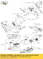 Qui puoi ordinare vite, maschiatura, 4x16 vn1500-l1 da Kawasaki , con numero parte 920091912: