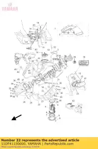 yamaha 11DF41150000 mbk m1705003 - Lado inferior