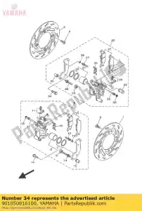 yamaha 901050816100 ko?nierz ?rubowy - Dół