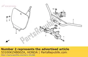 Honda 53100KZ4B00ZA tubo strg * nh333 * - Lado inferior