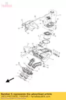 1WS144010000, Yamaha, Obudowa filtra powietrza kpl yamaha  mt xsr 660 690 700 900 2014 2015 2016 2017 2018 2019 2020 2021, Nowy