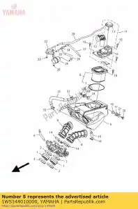 yamaha 1WS144010000 gruppo cassa del filtro dell'aria - Il fondo