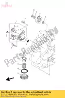 2UJ133410000, Yamaha, engranaje, bomba de aceite inactiva yamaha  xv xvs 125 250 1992 1994 1995 1996 1997 1998 1999 2000 2001 2002 2004 2017 2018 2019 2020 2021, Nuevo