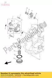 Ici, vous pouvez commander le engrenage, ralenti de la pompe à huile auprès de Yamaha , avec le numéro de pièce 2UJ133410000: