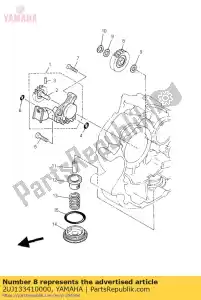 yamaha 2UJ133410000 engrenage, ralenti de la pompe à huile - La partie au fond