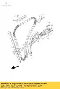 suzuki 1281444101 kussen, cam cha - Onderkant