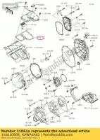 110610808, Kawasaki, joint, corps de reniflard zx1400fcf kawasaki  gtr tr zzr 1400 2006 2007 2008 2009 2010 2011 2012 2013 2014 2015 2016 2017 2018 2019 2020 2021, Nouveau