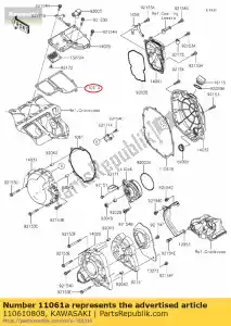 kawasaki 110610808 guarnizione, corpo sfiato zx1400fcf - Il fondo